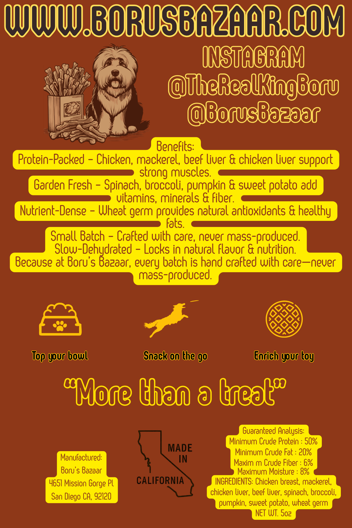 Boru’s Bazaar Adventure Biscuits (Bite Size) 5oz