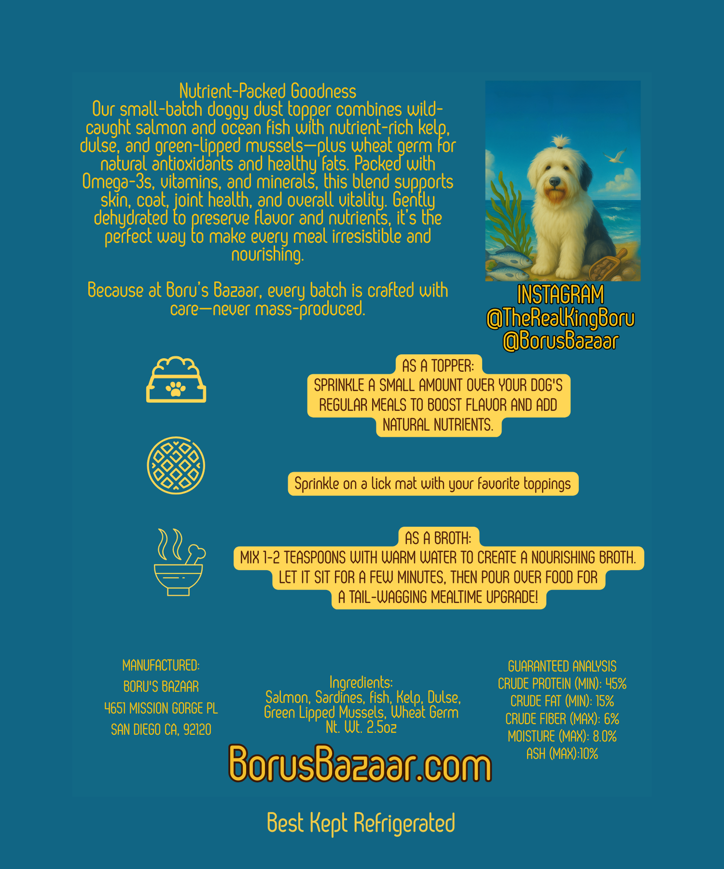 Boru’s Doggy Dust Topper (SEA VITALITY) 3oz
