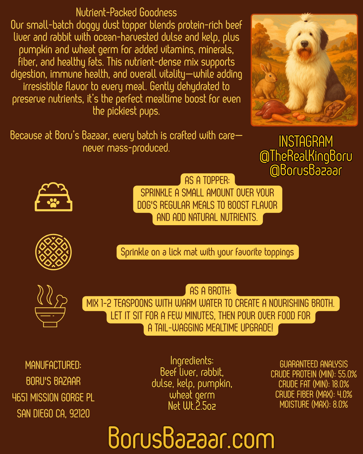 Boru’s Doggy Dust Topper (Nourish&Flourish) 3oz